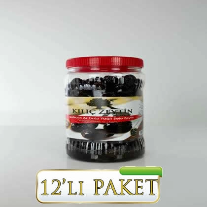 L SİYAH ZEYTİN 900GR. PET 12'Lİ KOLİ